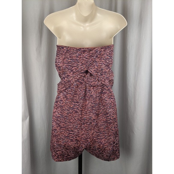 Elizabeth And James Emma Romper Silk Pink Strapless M 8 - Picture 2 of 7